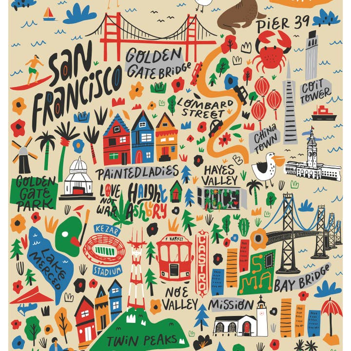 Local Notion - Wholesale Puzzle - Adult - Cartoon Map 500 pc Puzzle2