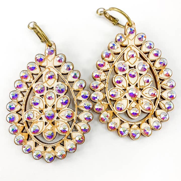 Pink Panache Brands – wholesale Dangle earrings – Santa Fe teardrop earring, medium size