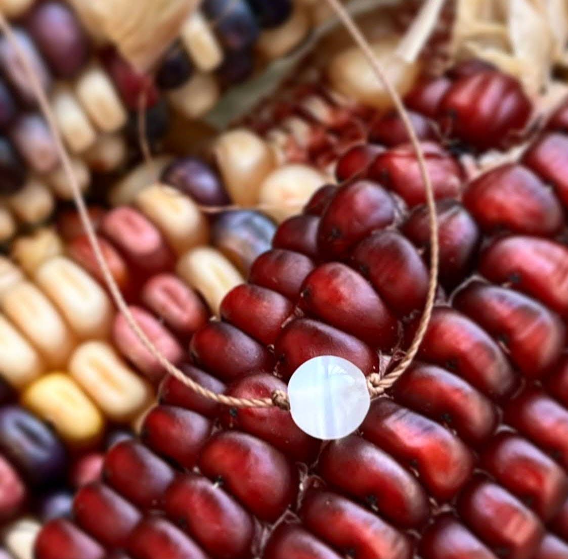 Merelani Designs - Wholesale Kralen/parelketting - Ronde halsketting met edelsteen van seleniet6