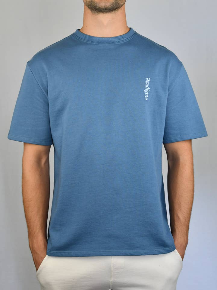 Provincial Blue Tee for wholesale by Paradigme