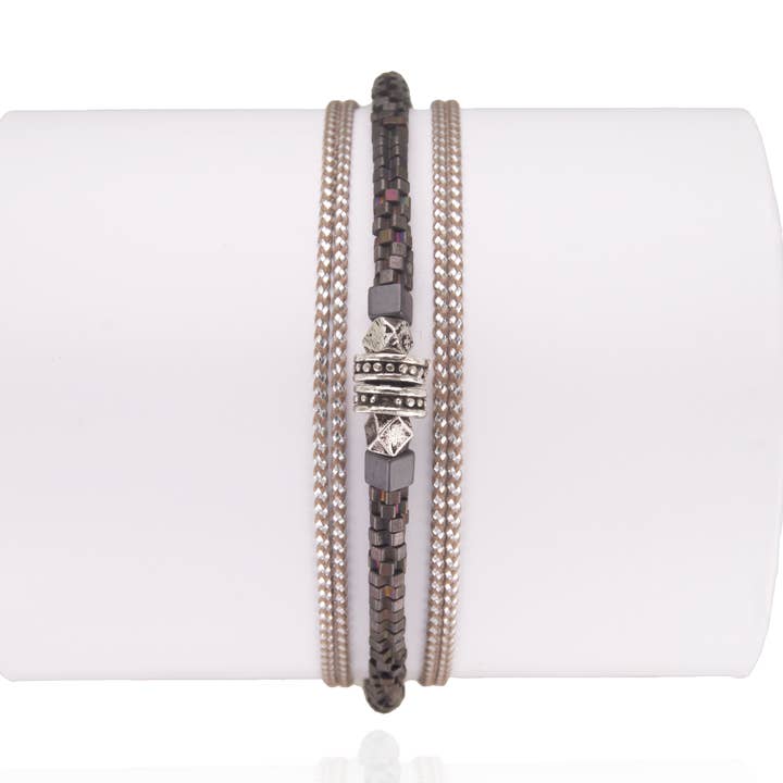 Bracelet Homme Météorite Argent 2223 pour la vente par LOetMA