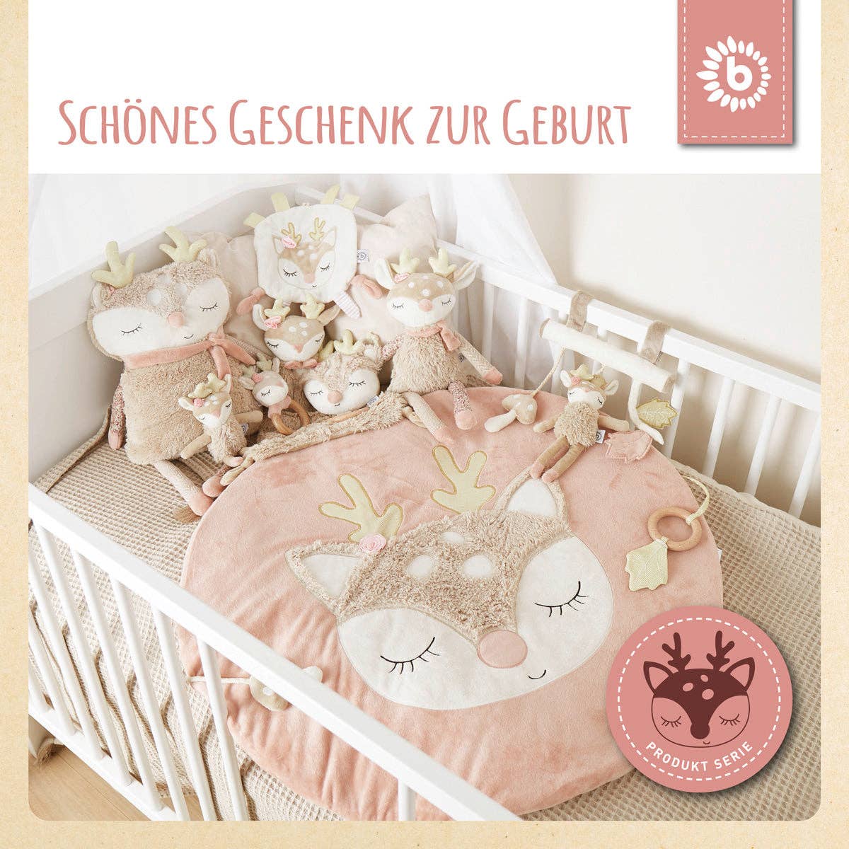 Bieco Spielwaren - Wholesale Stuffed/Plush Toy - Kids & Baby - Music Box Deer Ella6