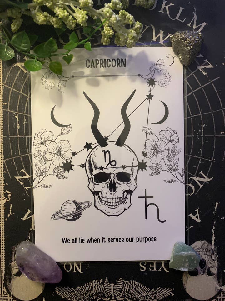 Capricorn Art Print for wholesale by Krimson Canvas