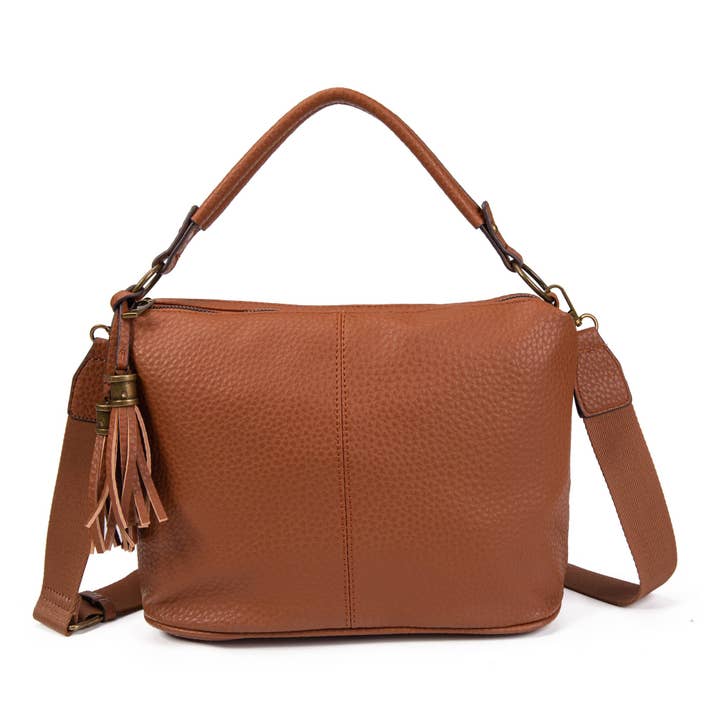 SWEET MAGIC – Großhandel Satchel – Damen – KUNSTLEDER-SCHULTERTASCHE MIT GRIFF