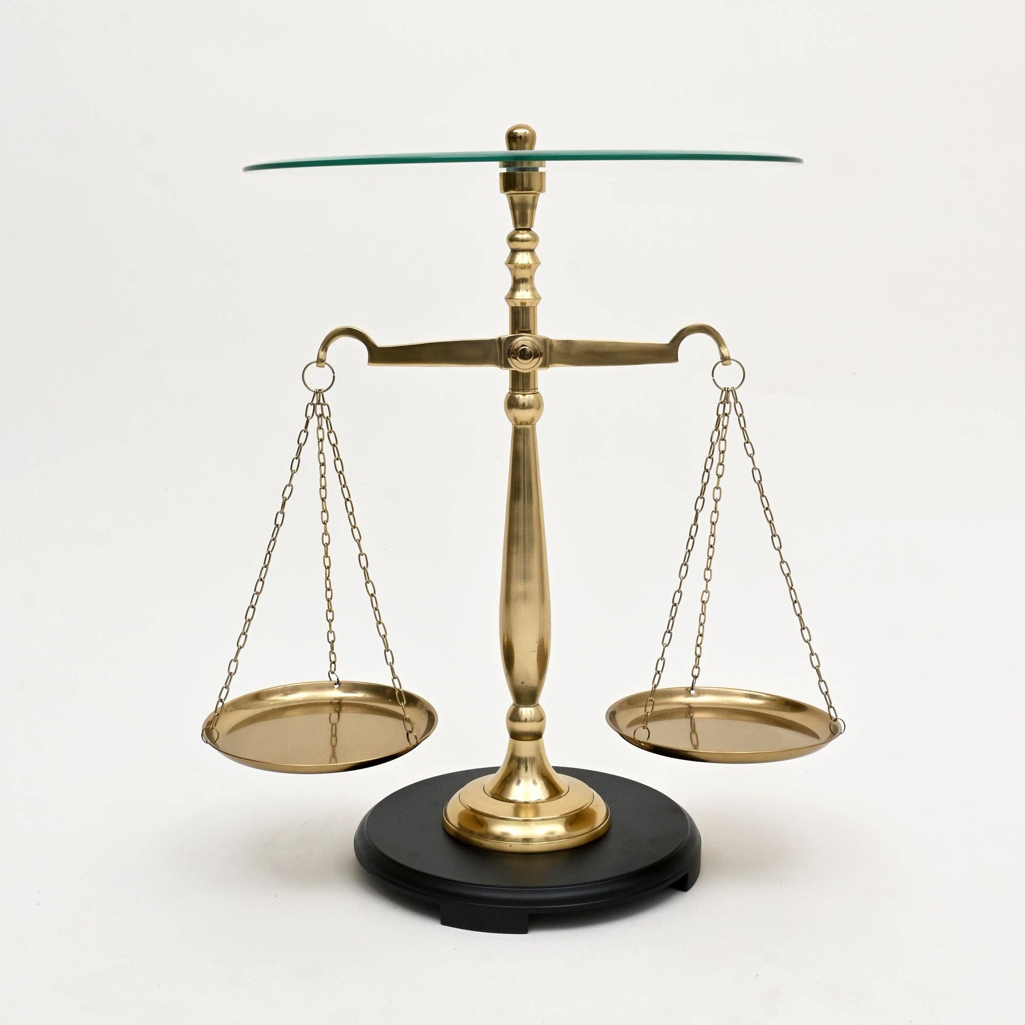 TrenDec - Wholesale Side Table - Accent Table |  Balance Libra Decorative Table | 16X16X24"4