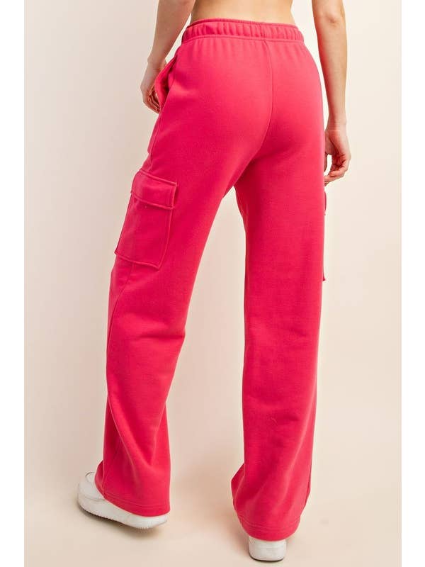 Sunday Morning – wholesale Mjukis- och joggingbyxor – Dam – P206337 RAK FRANSK FROTTÉ CARGO SWEATPANTS11