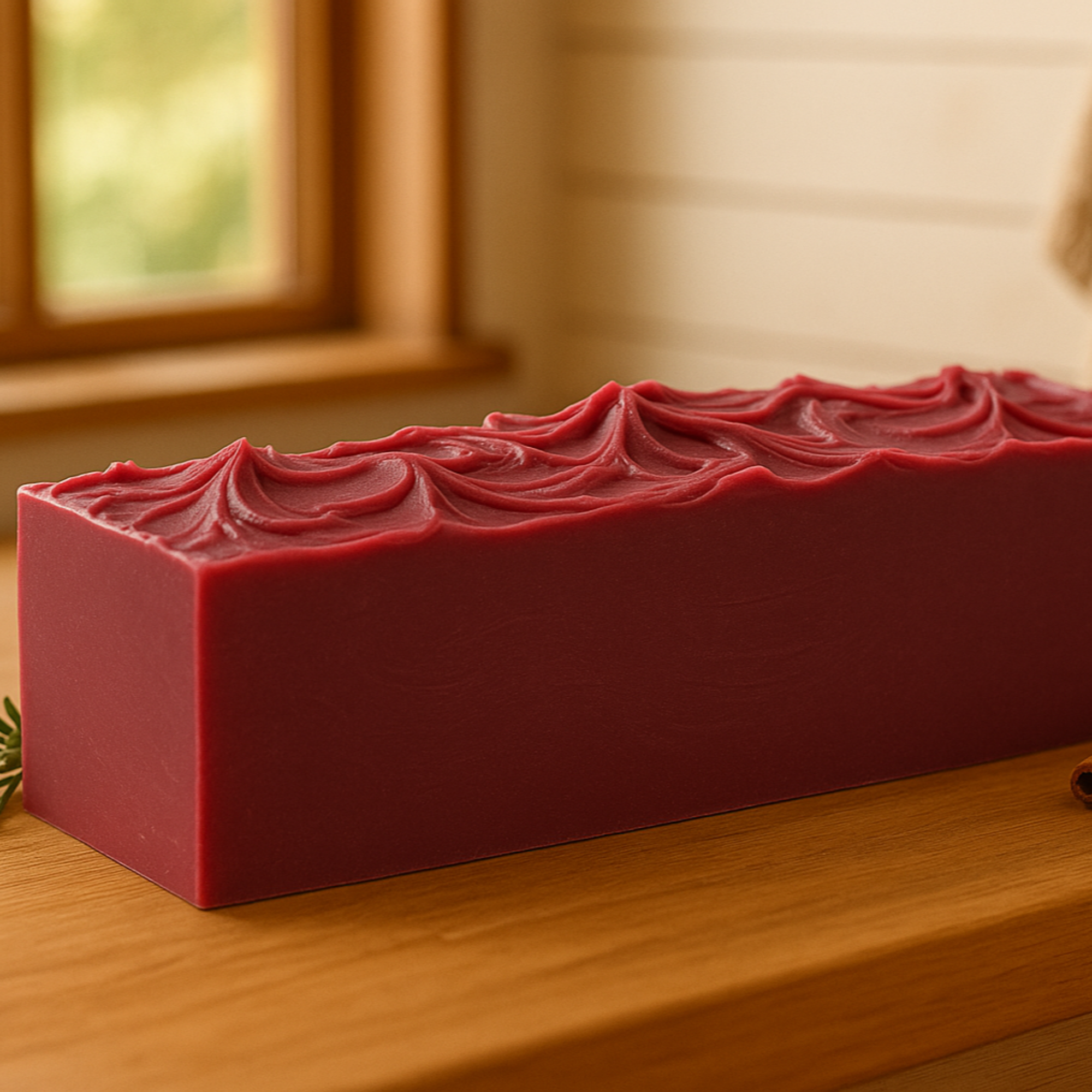 DeShawn Marie Soap Boutique – wholesale Tvål – Tranbär Spice 3.5 LB Soap Loaf3