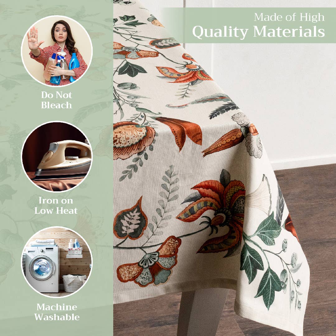 Maison d'Hermine - Design in Every Thread - Wholesale Tablecloth - Tablecloths 100% Cotton - 3 Shapes - Dalida Fall2