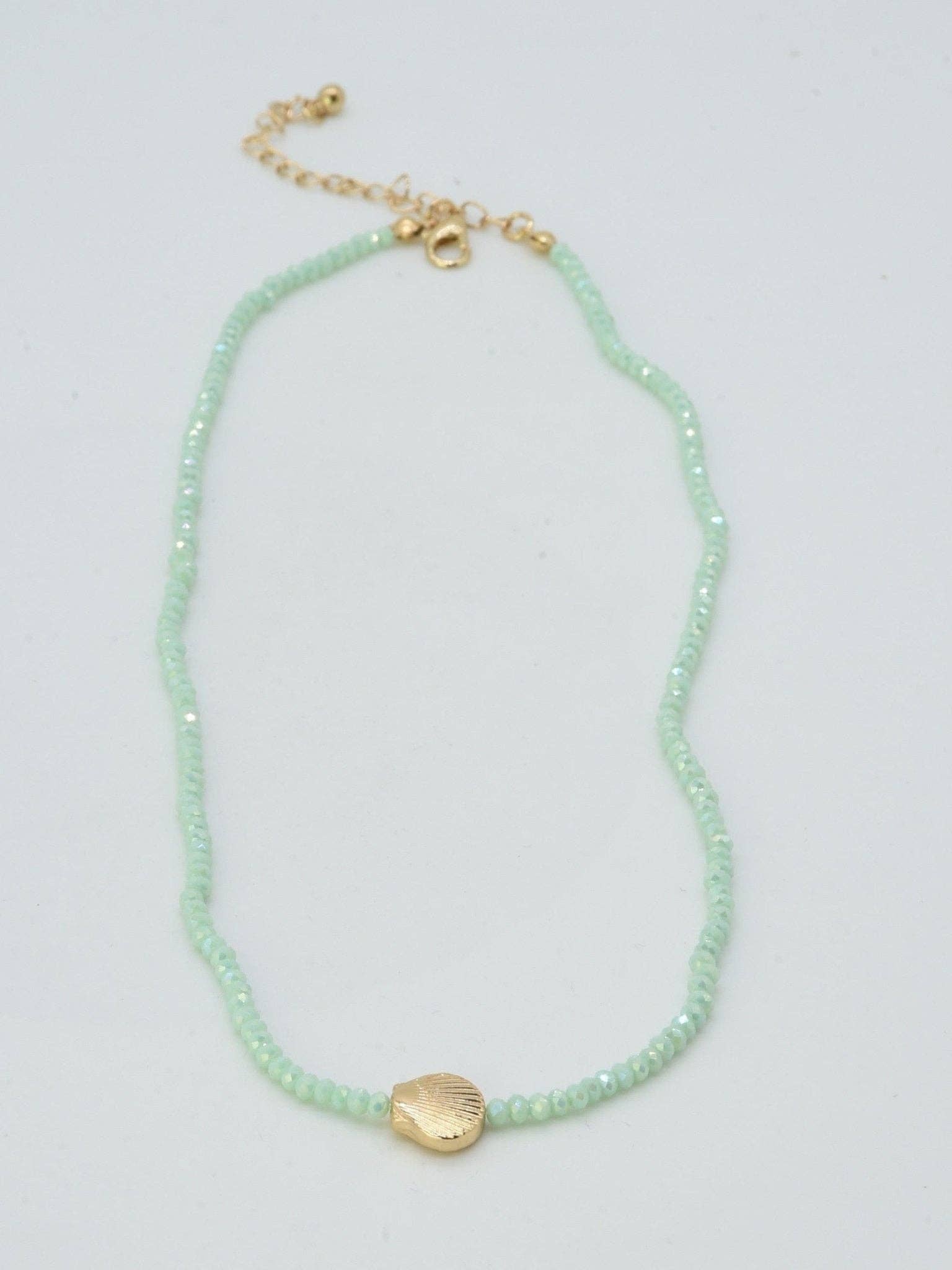 MiMi Wholesale - Wholesale Pendant/Charm Necklace - CN4372 Beaded Shell Pendant Necklace8