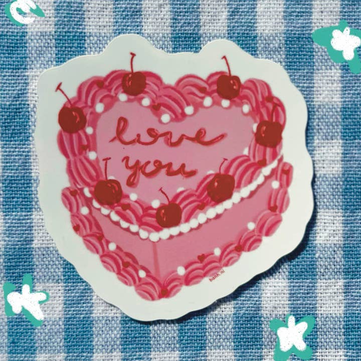 Love You Cake Sticker for wholesale by Banh.ni