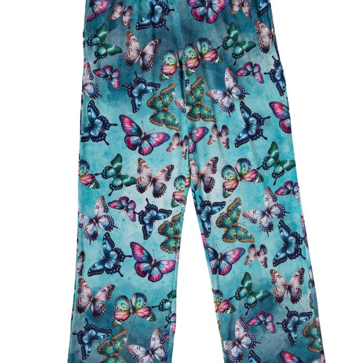 BRIEF INSANITY - Wholesale Sleepwear Bottom - Women's - Butterfly Pajama Lounge Pants