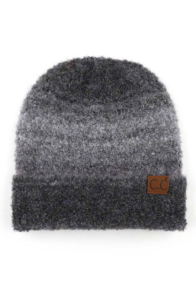 Hana - Wholesale Beanie - Women's - C.C Multi Color Ombre Mohair Cuff Beanie20