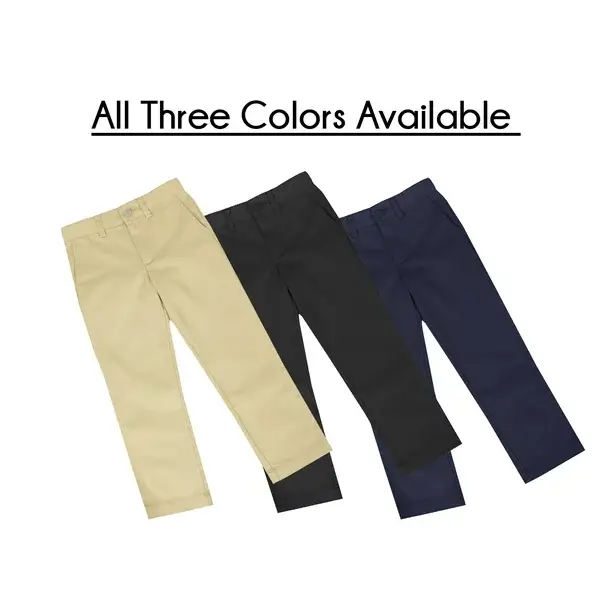 Galaxy By Harvic - Wholesale Pants - Kids - Boy's Stretch Slim Fit School Chino Pants11
