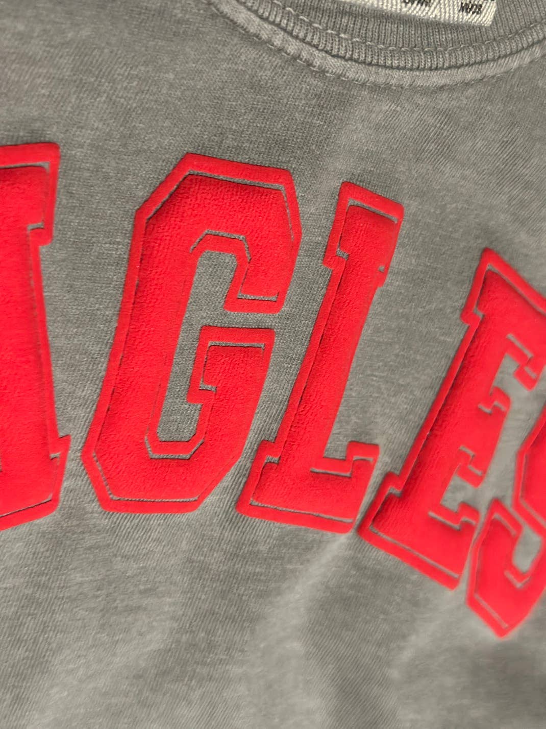 A Blessed Texas Mess Boutique - Wholesale Graphic Sweatshirt - Women's - Custom Puff Vinyl School Team Spirit Comfort Colors1