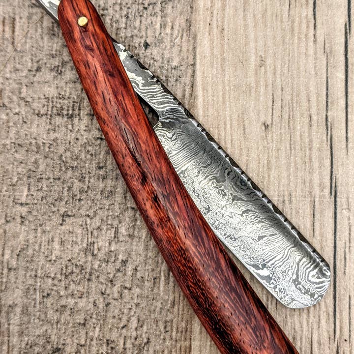 HomeTown Knives. - Wholesale Razor - HTK Damascus StraightRazor / Shave / Handmade / Custom