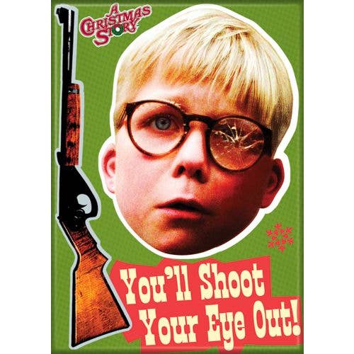 Christmas Story Shoot Eye Out Magnet 2.5" x 3.5" for wholesale by Ata-Boy