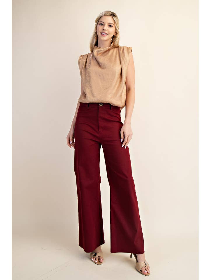 Glam - Wholesale Pants - Women's - High-Waist Straight Pants20