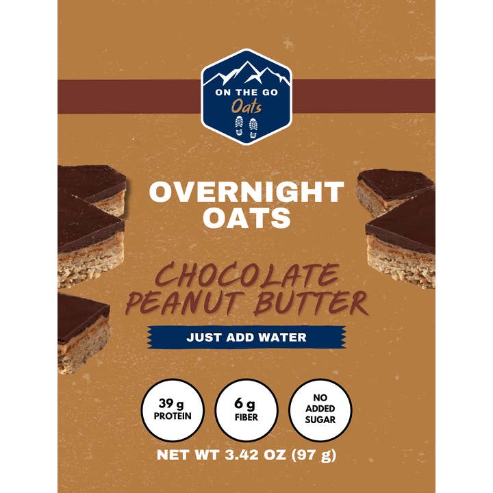 On The Go Oats - Wholesale Oats - High Protein Chocolate Peanut Butter Overnight Oats