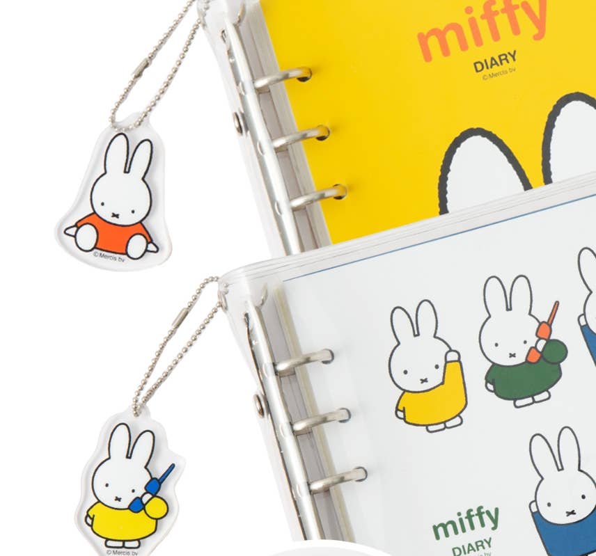 K-Wonderland – Agenda por atacado – Agenda Atualizada Miffy 2026 com porta-chaves, conjunto de autocolantes9