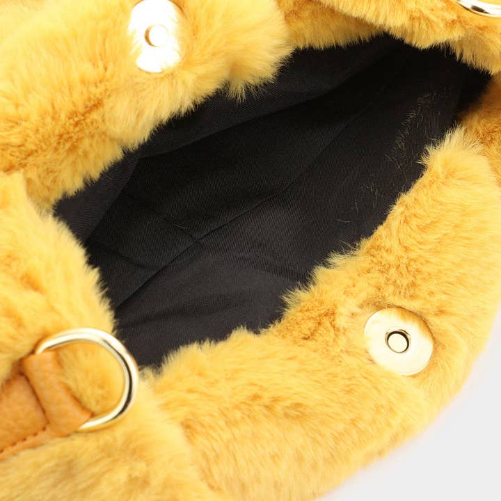 Sensibling Corp. - Wholesale Tote bag – Women's - Solid Faux Fur Tote / Crossbody Bag8