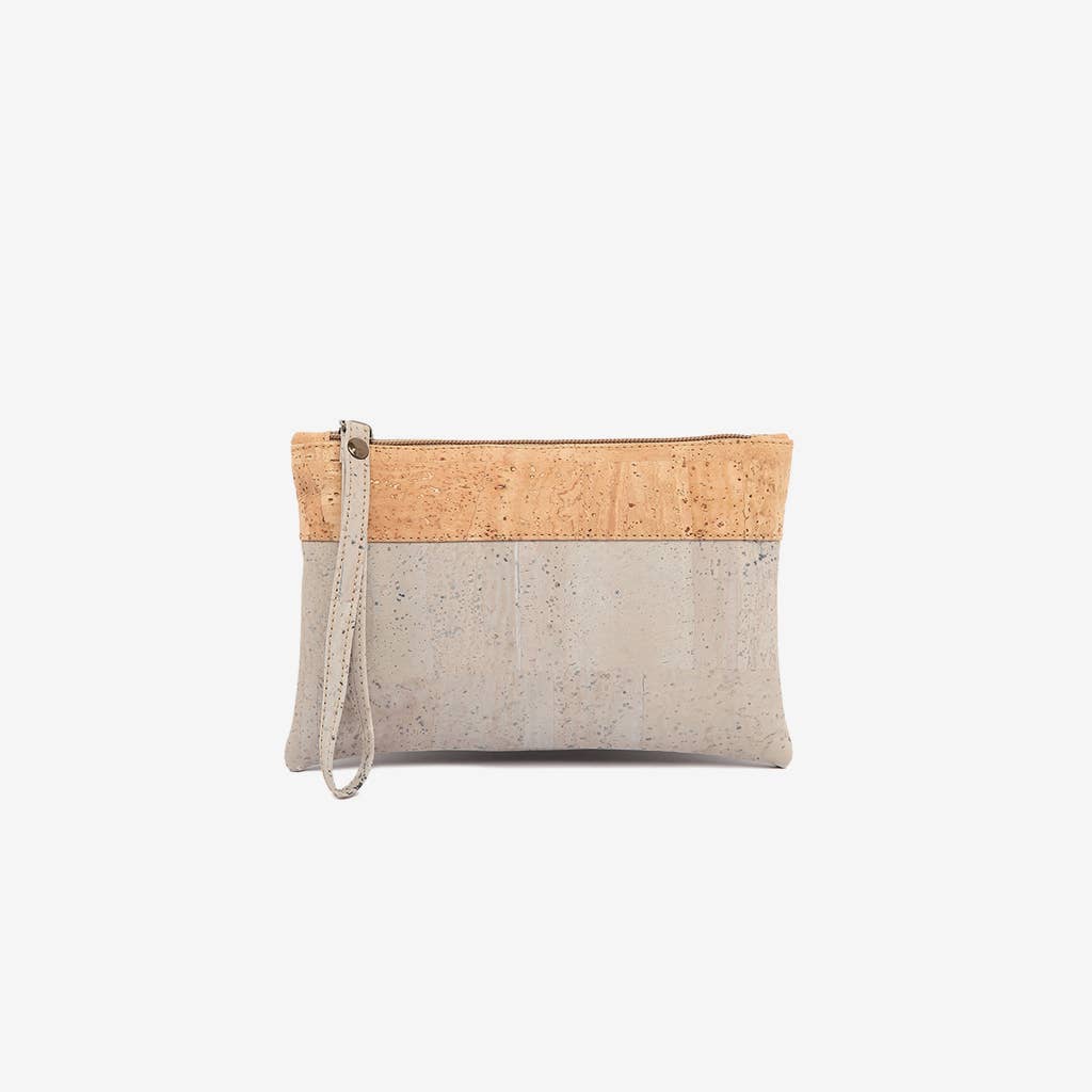 Artelusa - Wholesale Coin Purse - Women's - Bicolor Purse Grey/Natural Cork0
