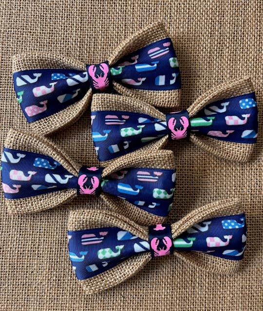 DOG BOW TIES - Vente Nœud papillon – chien - Centre de Homard des Baleines Côtières Preppy