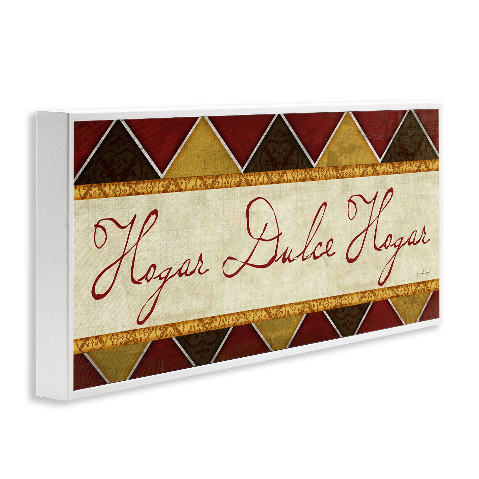 Stupell Industries - Wholesale Wall Decor - Kids & Baby - Hogar Dulce Hogar Patrón Tradicional Framed Giclee Art22