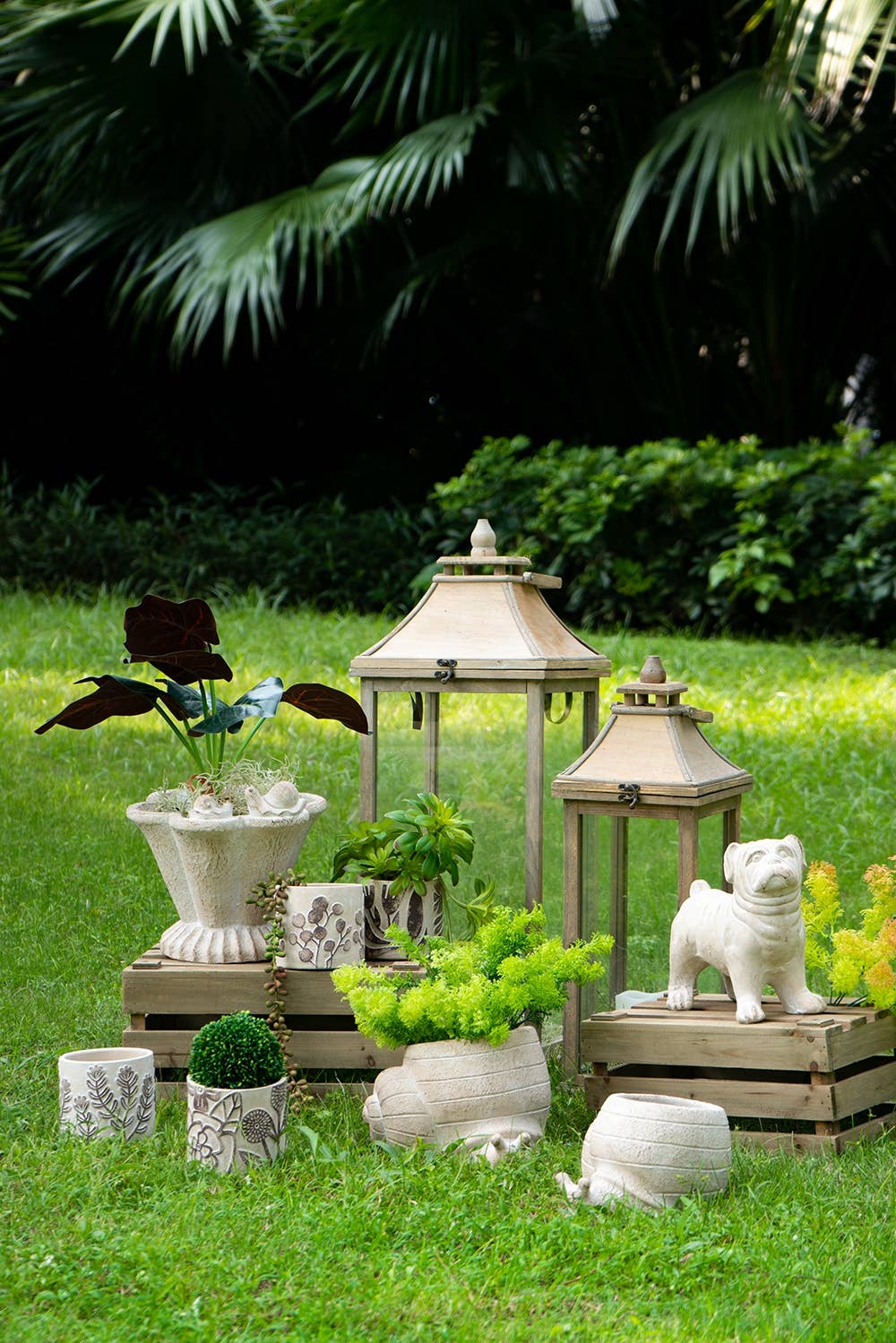 Beige Multi Decorative Sand & Cement Snail Planter with Texture for wholesale on Faire11