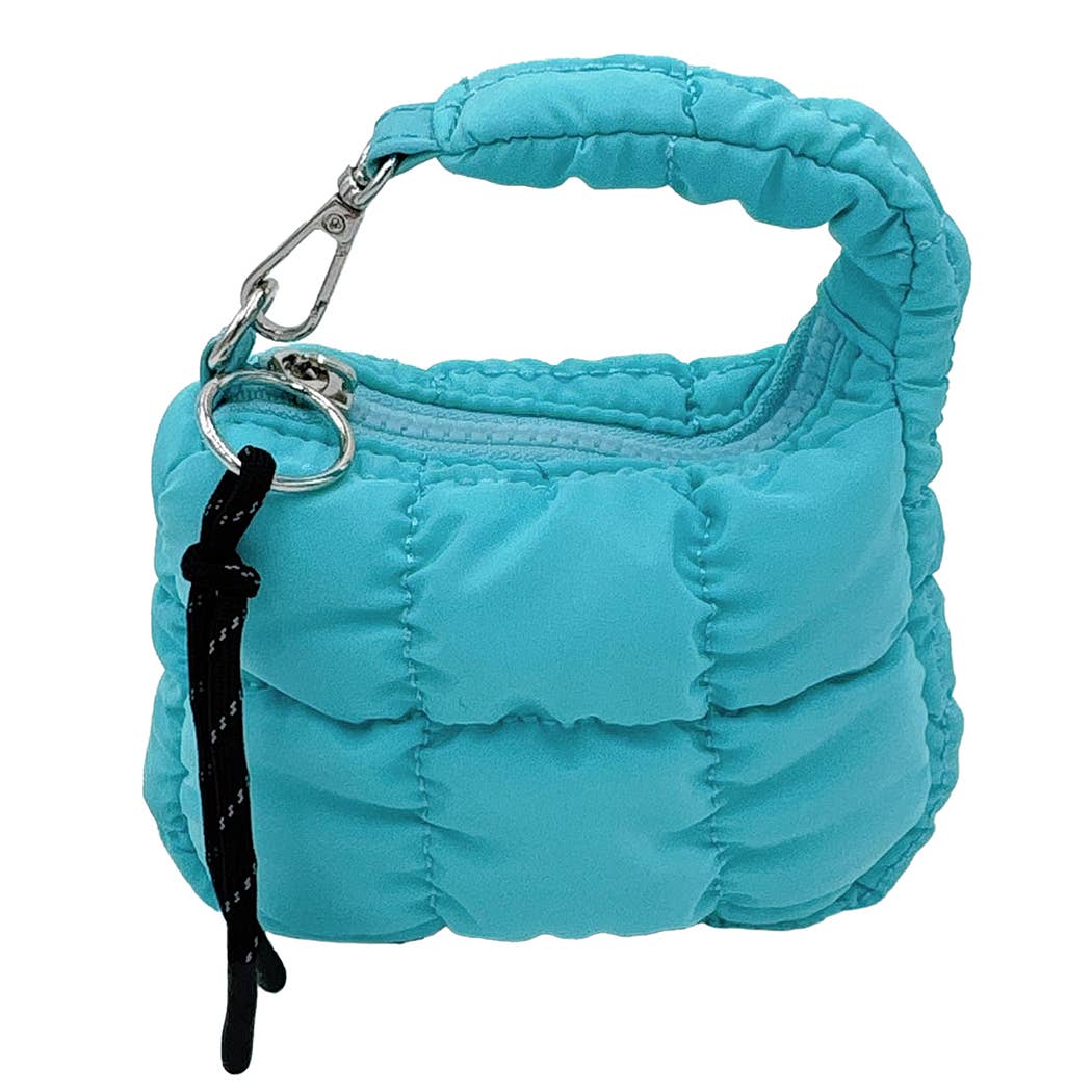 Fashion City – Porta-chaves - Mulher por atacado – Porta-chaves com Bolsa Acolchoada Miniatura0