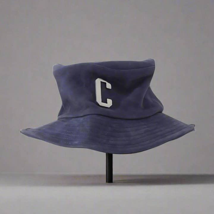 LEATHER NUBUCK BUCKET HAT : VINTAGE BLUE for wholesale by Cashland