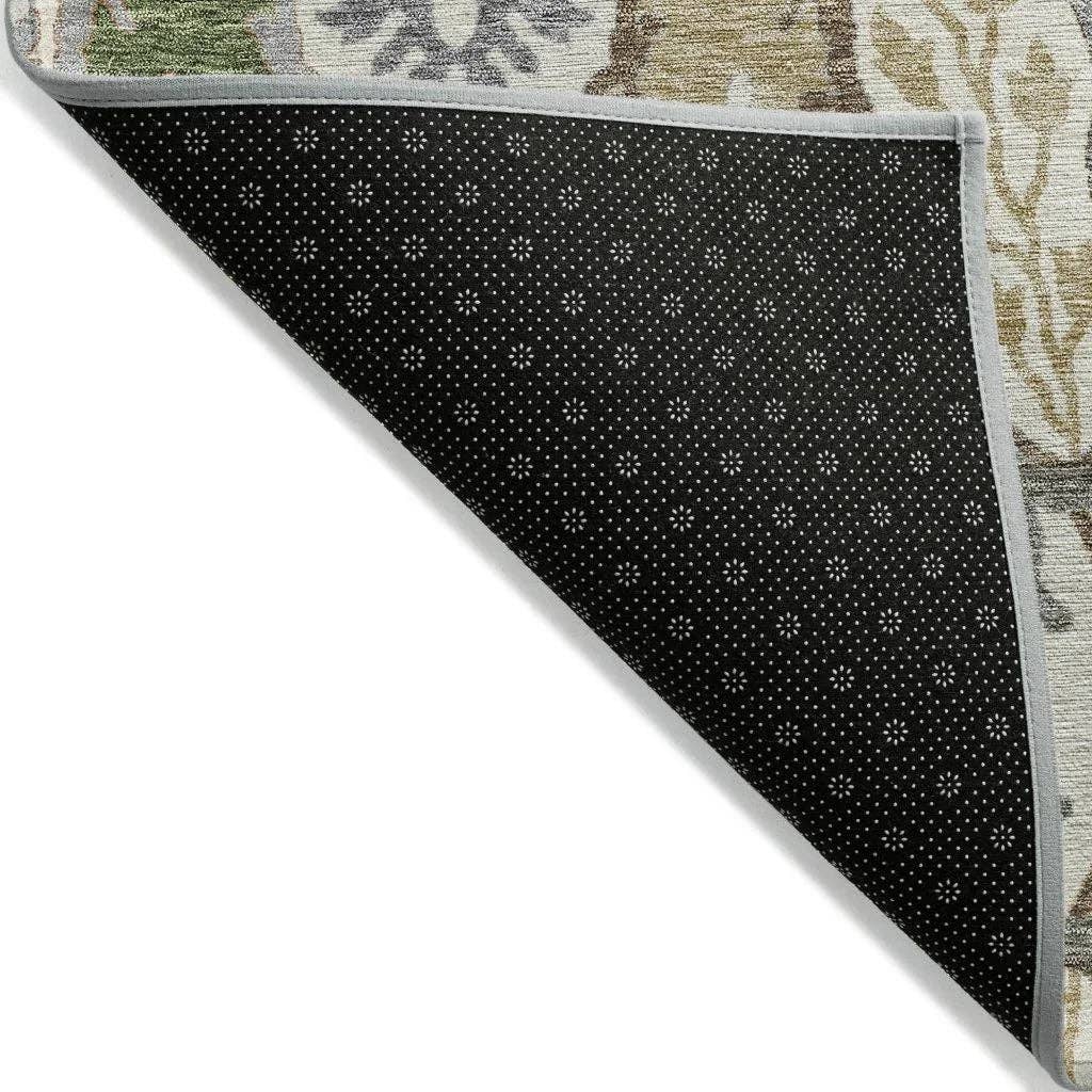 LOOMLAN – wholesale Area rug – Alfreda Ivory Washable Indoor-Outdoor Rug13