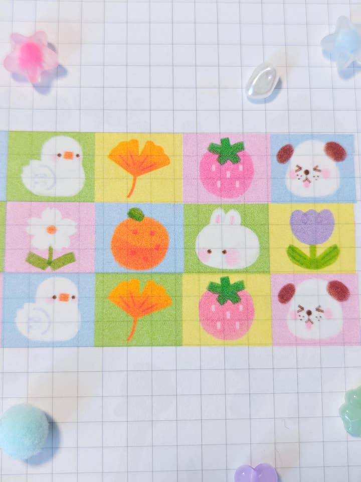 Picnic Garden Washi Tape for wholesale by Hokeii Pokeii