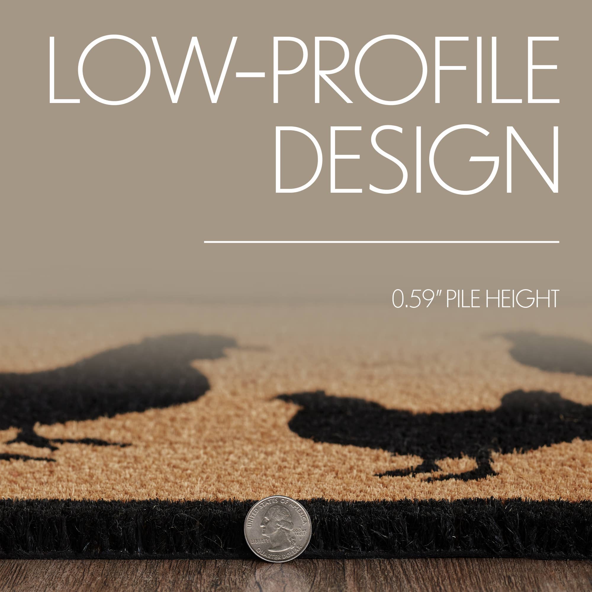 VHC Brands - Vente Paillasson - Tapis en fibre de coco Down Home Rooster & Hens ovale 17 x 485