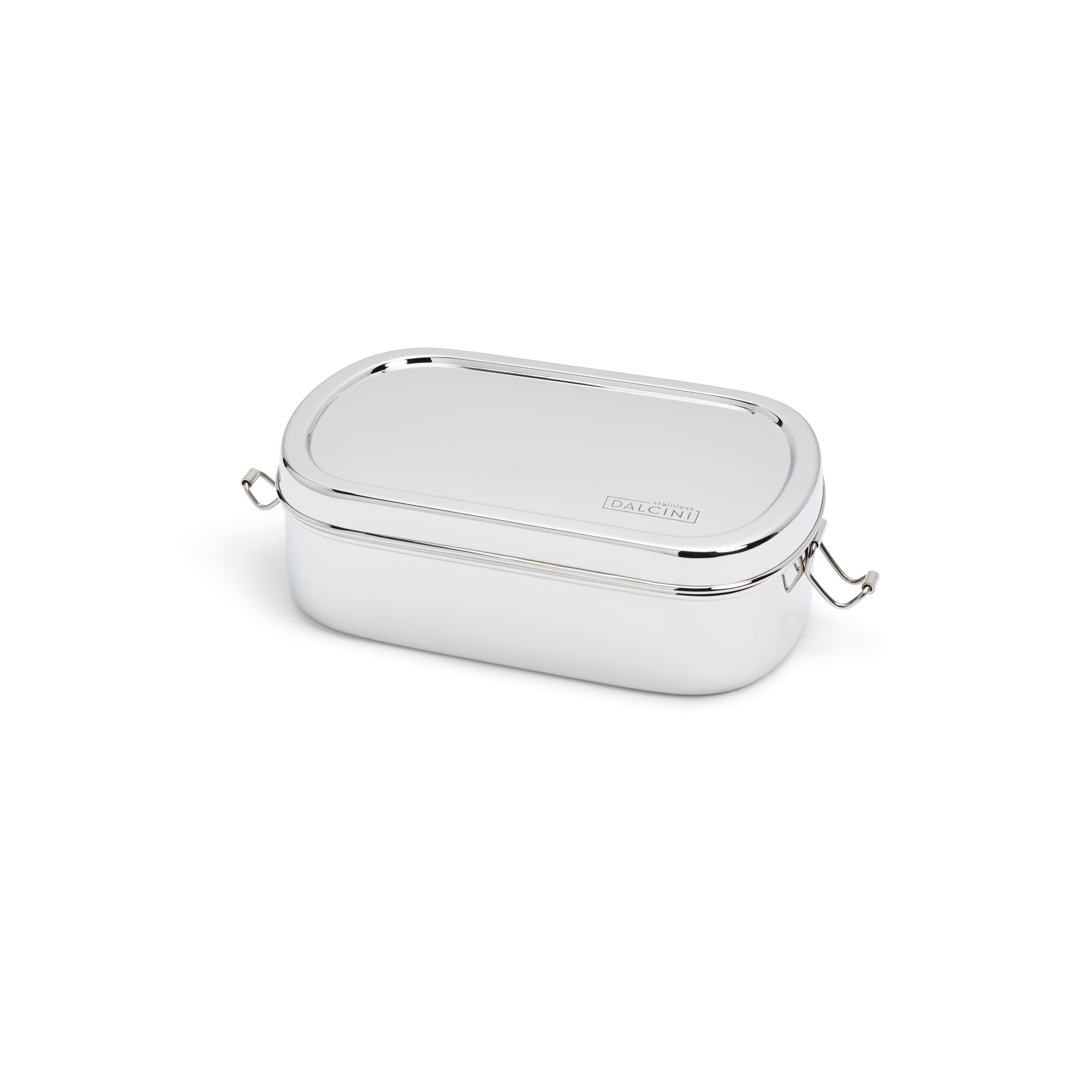 Dalcini Stainless - Wholesale Food Storage Container - Large Oval with Clips | Stainless Steel Food Container3