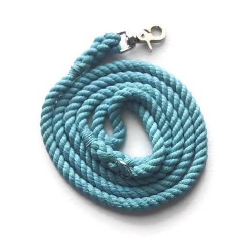 Aqua Rope Dog Leash for wholesale by Kai’s Canine Creative