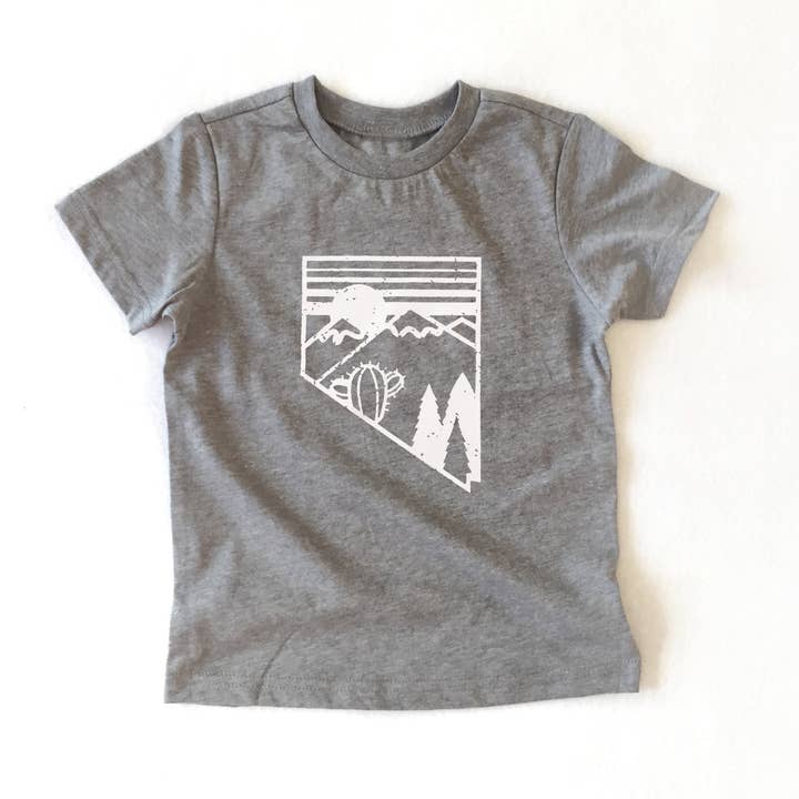 Nevada Desert Mountains T-shirt (kids) for wholesale by Wild is Calling