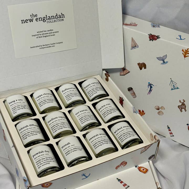 The New Englandah Collection Votive Gift Set for wholesale by Rockport Candle Company