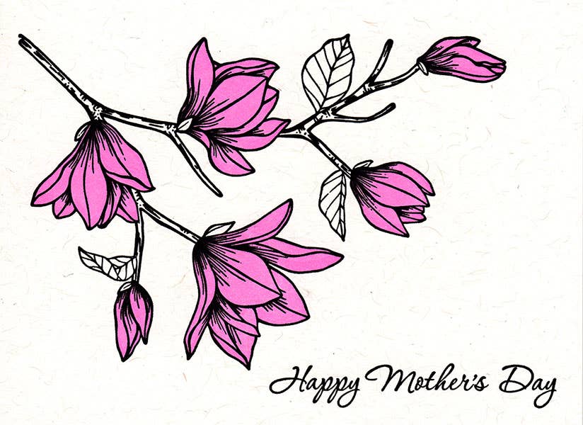 Lady Pilot Letterpress - Wholesale Mother's Day Card - Magnolia Mother's Day Greeting Card1