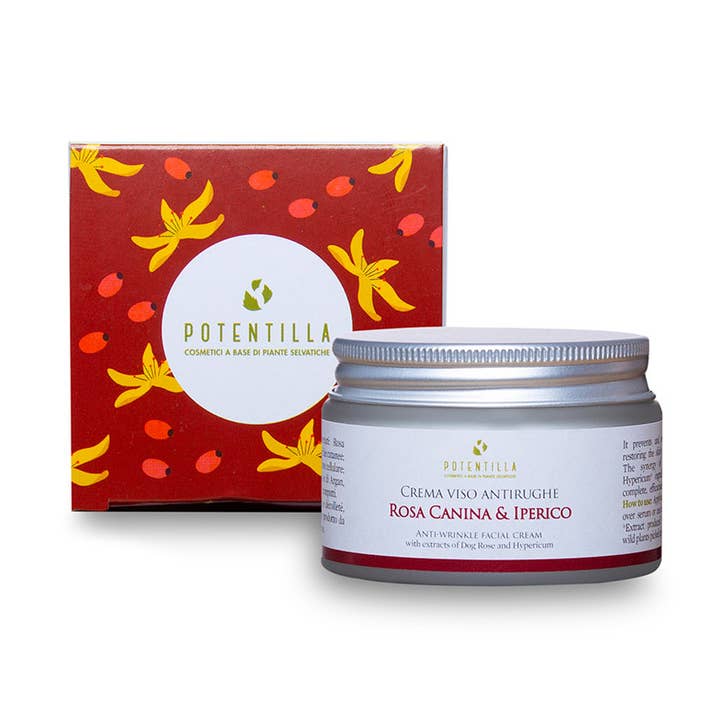 Anti-Falten-Gesichtscreme mit Heckenrose und Hypericum für den Großhandel von Potentilla