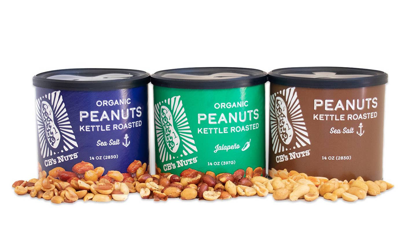 CB's Nuts - Vente Noix - Boîte de 14 oz de cacahuètes biologiques grillées à la marmite - Jalapeno3