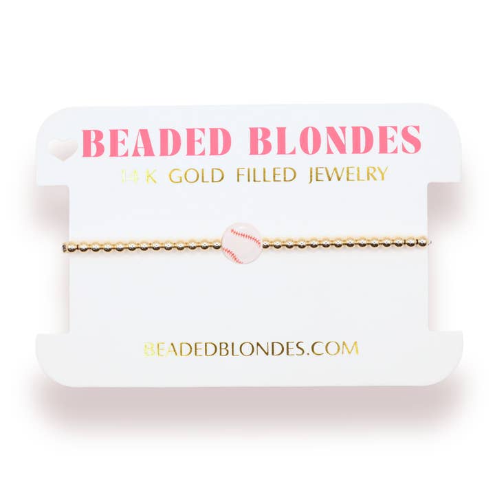Baseball Bracelet for wholesale by Beaded Blondes