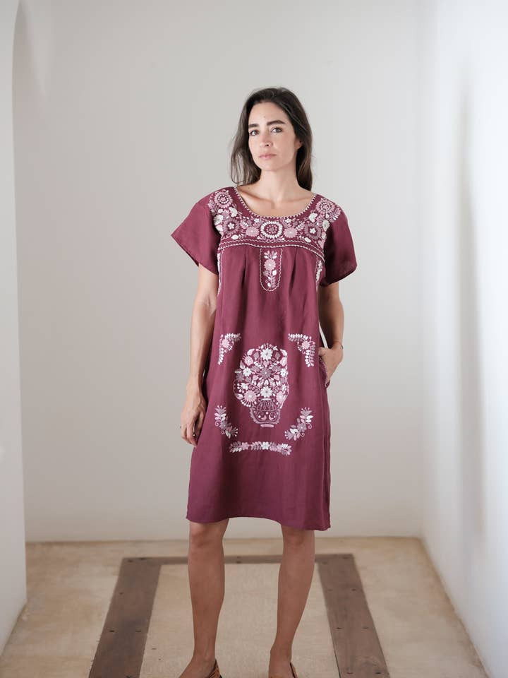 THE SANTA LUPITA VINO DRESS for wholesale by Santa Lupita