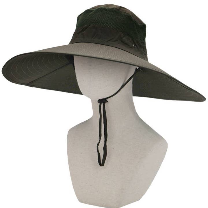 Cap Zone – Chapéu de pescador - Mulher por atacado – Mesh Top Top Extra Larga Bim Chapéu Pescador Boonie6