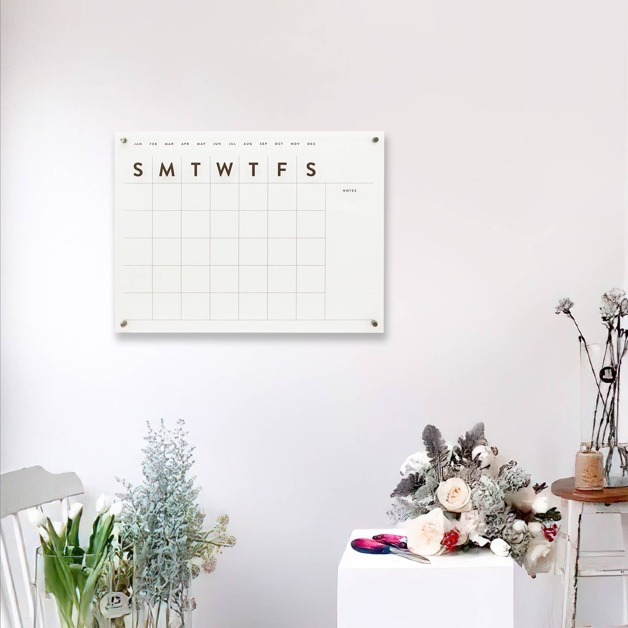 Paris Loft Inc – wholesale Calendar – Reusable Clear Acrylic Wall Calendar Weekly Planner3