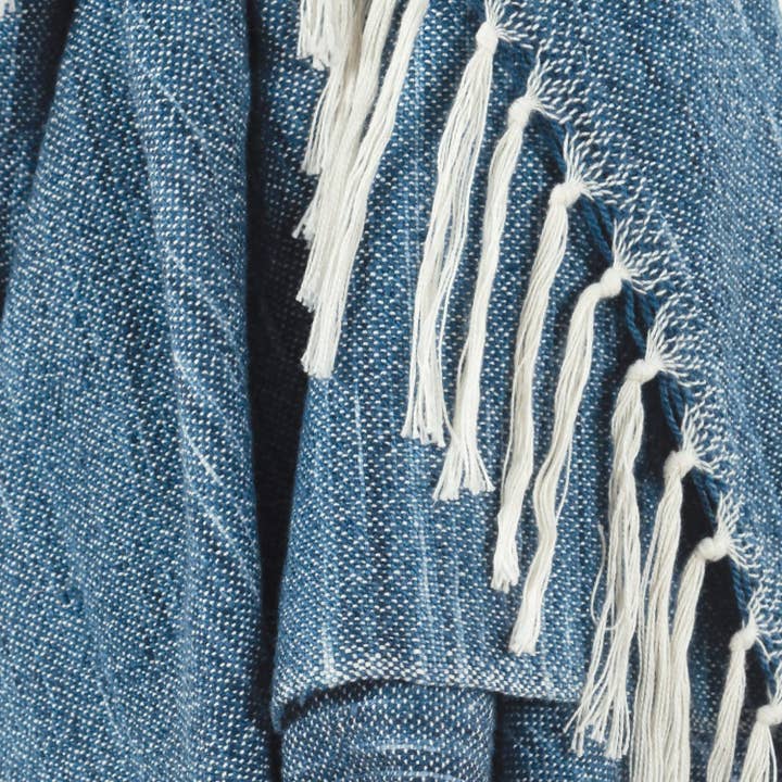 HomeRoots - Wholesale Throw Blanket - Blue Woven 100% Poly Pet Throw Blanket1