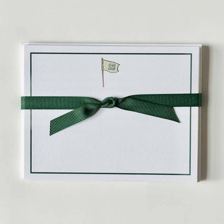 Golf Flag - Flat Note Cards for wholesale by Georgetown Paperie