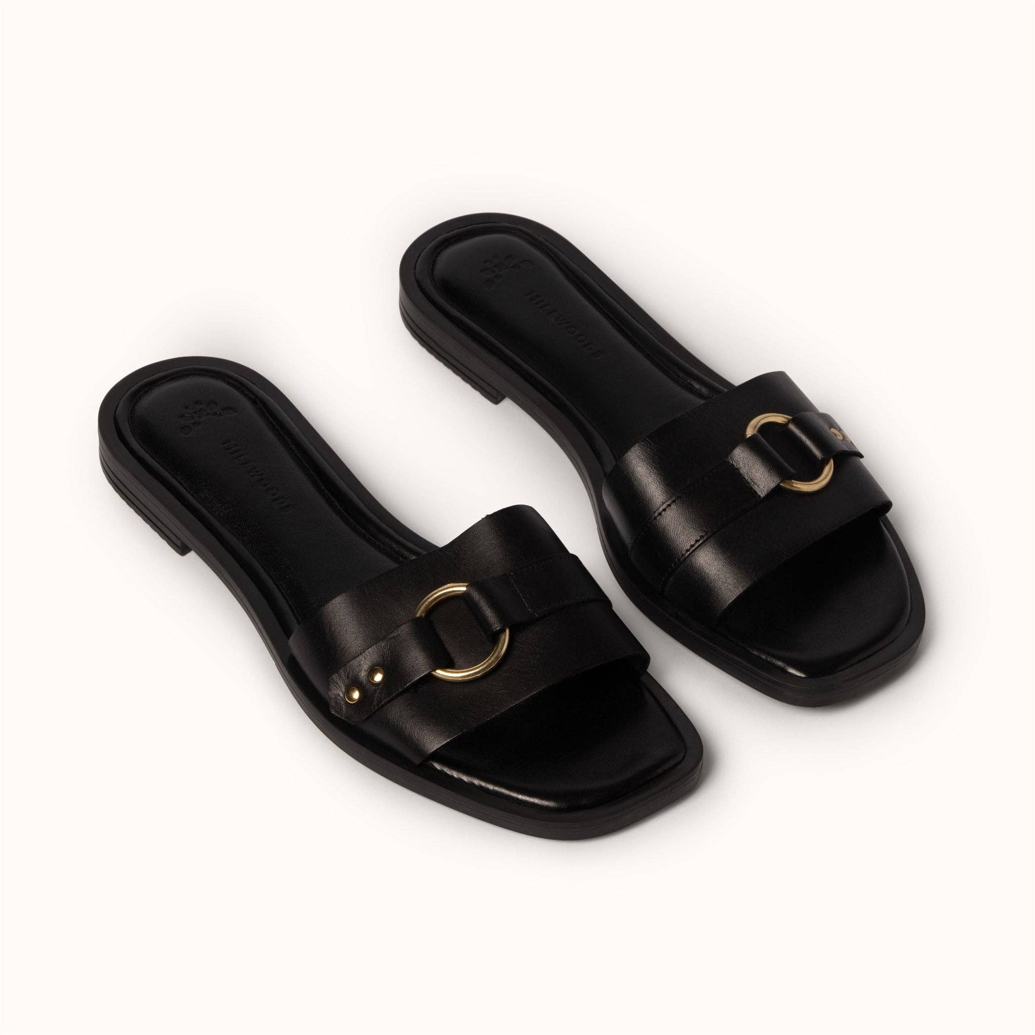 Sort Klassisk Ringdetaljeglide - Sort for engroshandel på Faire0