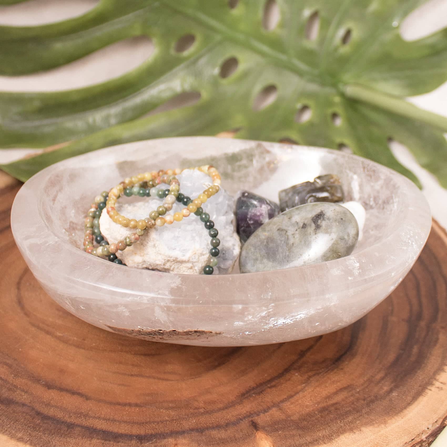 Tiny Rituals - Wholesale Decorative Plate/Dish/Bowl - Rare Clear Quartz Crystal Bowls - Large - 1 of a Kind25