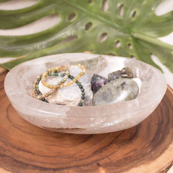 Tiny Rituals - Wholesale Decorative Plate/Dish/Bowl - Rare Clear Quartz Crystal Bowls - Large - 1 of a Kind25