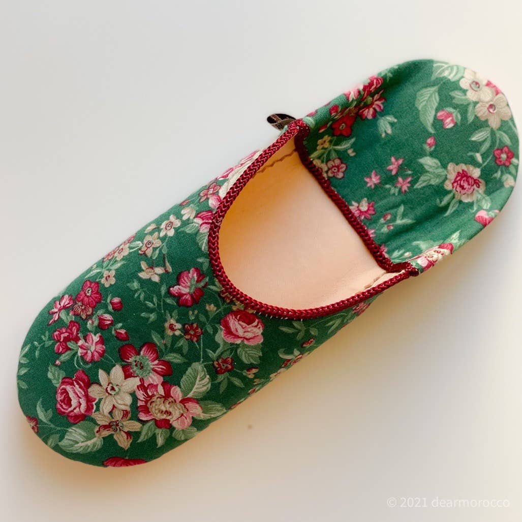 dear Morocco – Engroshandel Slippers - Dame – Marokkanske læderbabouscher // FABRIC sæt10